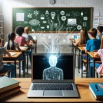 "Students using Chromebooks in a classroom setting, showcasing AI features that enhance learning experiences in U.S. schools."