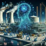 "Palantir team collaborating with engineers on nuclear construction project, showcasing AI technology for enhanced safety and efficiency in construction processes."