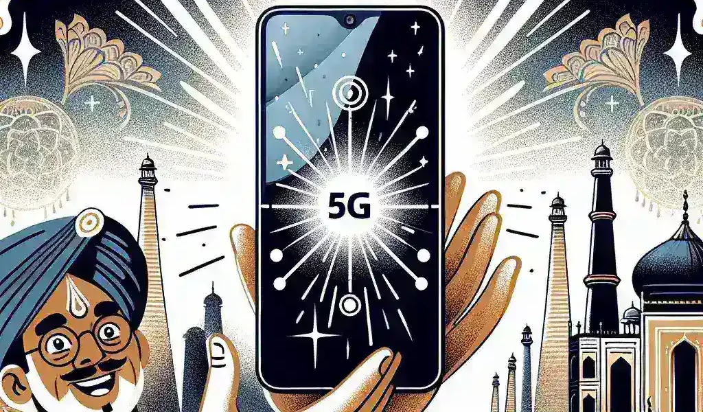 "Samsung Galaxy F06 smartphone showcasing sleek design and advanced features, highlighting India’s latest 5G technology launch."