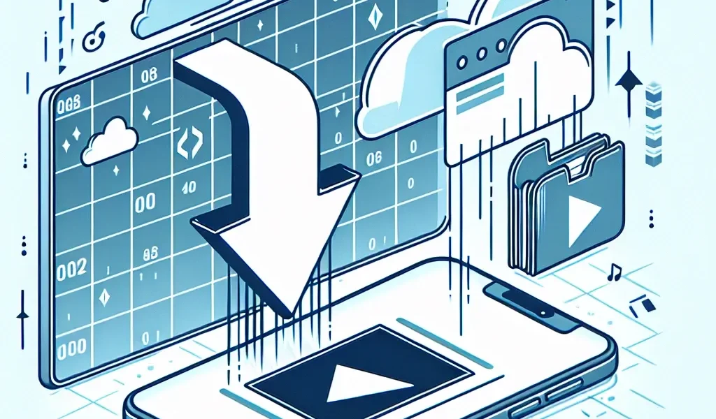 "Person using a TikTok video downloader app on a smartphone to save favorite TikTok videos effortlessly."