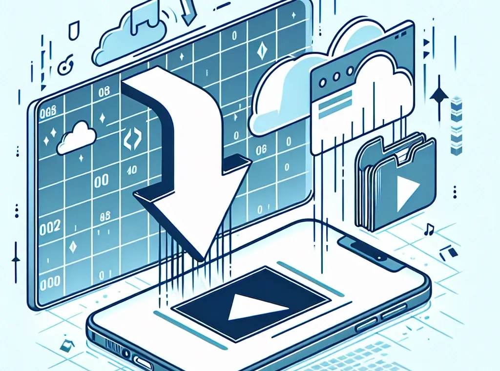 "Person using a TikTok video downloader app on a smartphone to save favorite TikTok videos effortlessly."