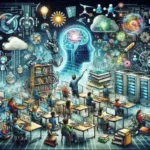 "AI-powered education tools launched by Pearson and Google showcased in a classroom setting, highlighting innovative learning technologies for enhanced student engagement and personalized learning experiences."