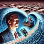 Alt text: "Former President Trump delivering a speech, criticizing Intel CEO over semiconductor policy, illustrating the impact on U.S. semiconductor leadership."